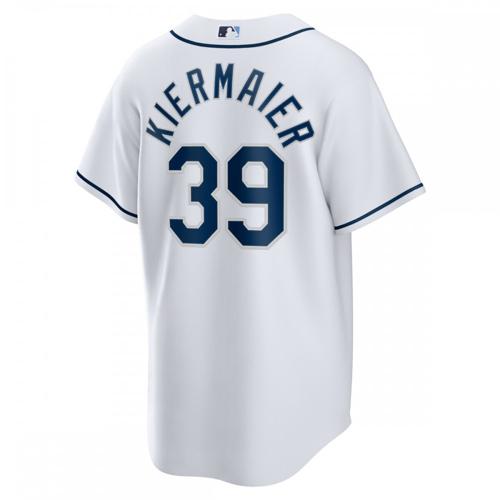 Kevin Kiermaier Tampa Bay Rays Home Replica Player Name Jersey - White-Pro Kit Vault | Brand New 26/27 Sports Jerseys
